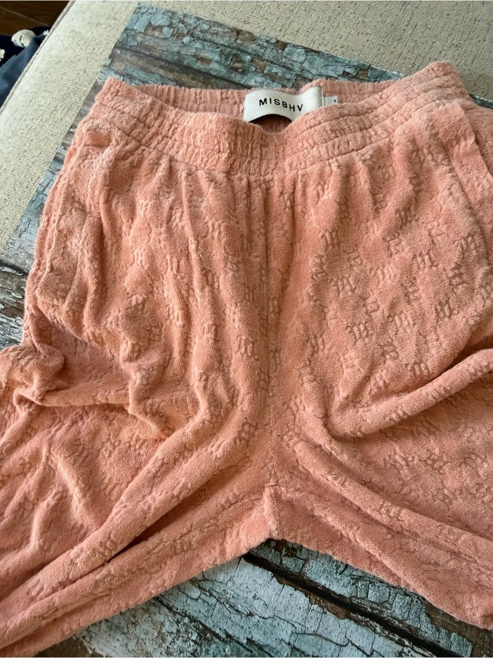 Misbhv Wide-Leg Peach Track Pants - Size Small Retail 299